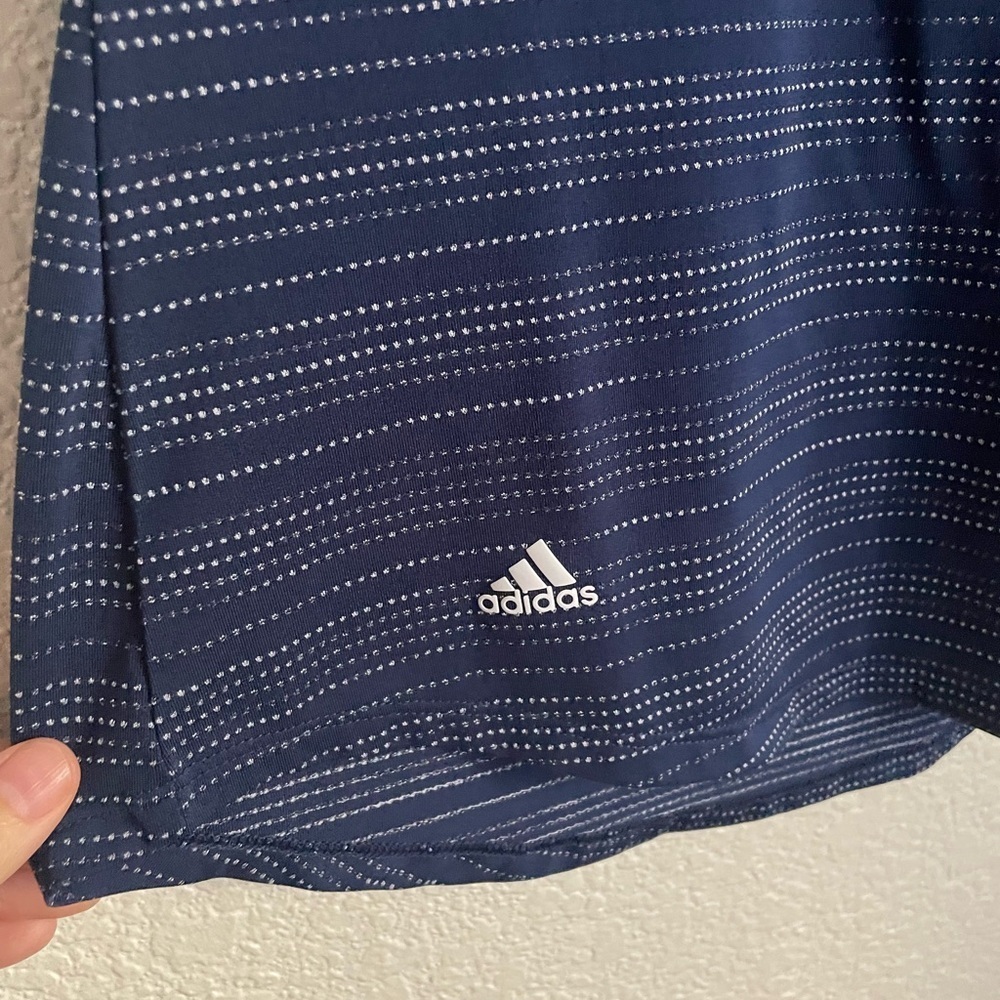 Adidas Golf Women’s Microdot Sleeveless Polo Top S Blue - Picture 4 of 10